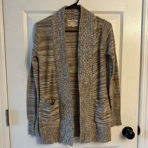 Tan Stripes Cardigan